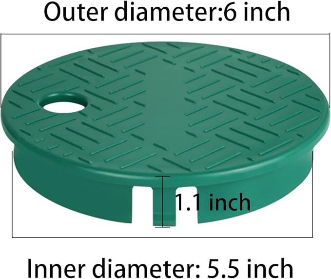 Sprinkler Valve Box Cover Irrigation Circular Valve Box Cover Lid 6 Inch 2 Pieces for Sprinkler Irrigation System