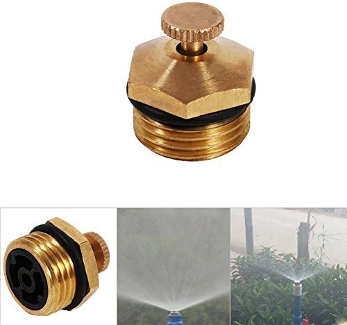 Messing Sprinkler 5Pcs Adjustable Centrifugal Atomizing Nozzle Brass Micro Jet Agricultural Spray Tool for Garden Agricultural Irrigation 1/2" Dn15