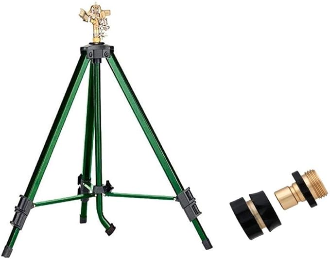 Brass Impact Sprinkler & Orbit Brass Hose Quick Connect Set