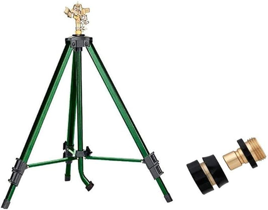 Brass Impact Sprinkler & Orbit Brass Hose Quick Connect Set