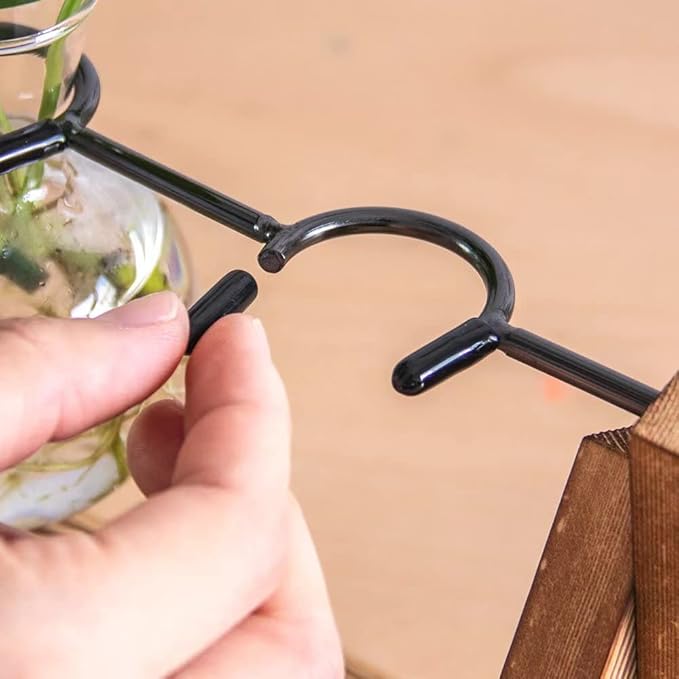 Ivolador Propagation Station, Bulb Plant Terrarium,Planter and Holder Plant Lover Gifts for Women ，Gifts for mom，Plants Home Garden Wedding Decor (3 Bulb-C Type)