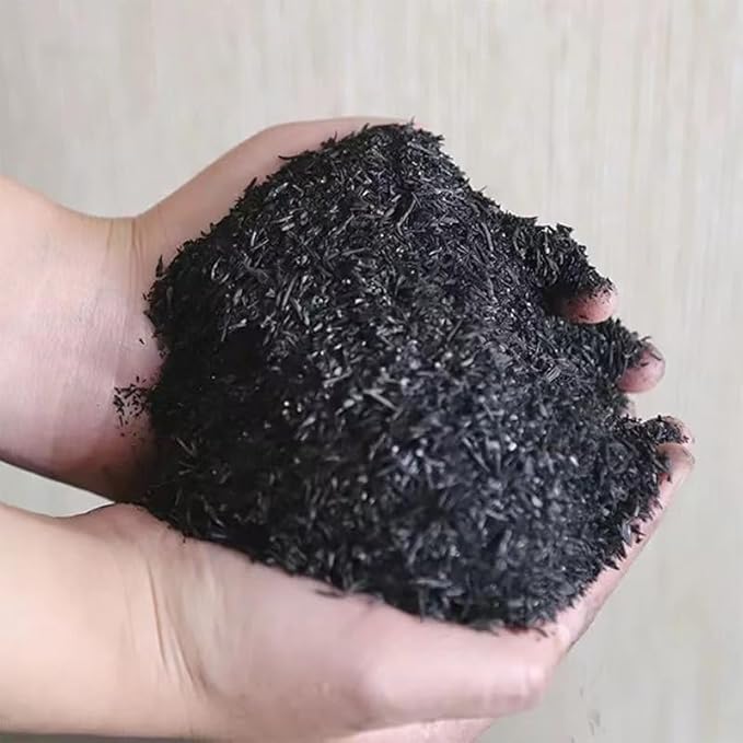 Carbonized Rice Hull 8 QT Horticultural Organic Activated Charcoal,Soil Amendment for Plants Vegetables Fruit Trees, Fertilizer additive, Mulch