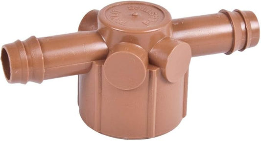 10-PACK - Drip Irrigation 3/4” FNPT TEE Adapter x 1/2 Barb Universal Barbed Fitting, Fitsof 17mm, 600" ID 1/2"-Inch Drip Tubing (3/4 Female Tee Adapter)