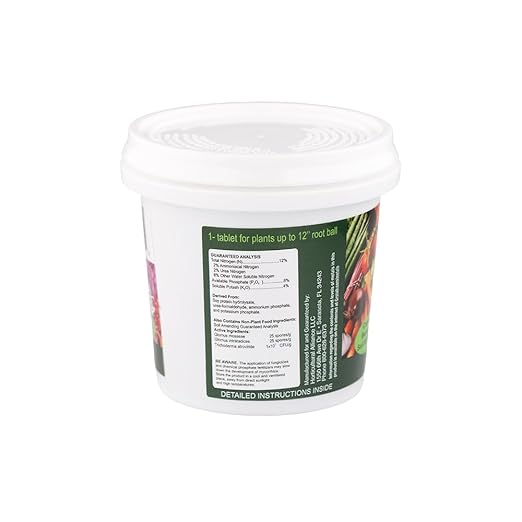 GROTAB 3-in-1 Plant Food Tablets 30 Tabs Natural 12-8-4 Plant Fertilizer Outdoor Indoor All-Purpose Flower Garden Vegetable Orchard Greenhouse Plant Fertilizer with Mycorrhizal Trichoderma Microbials