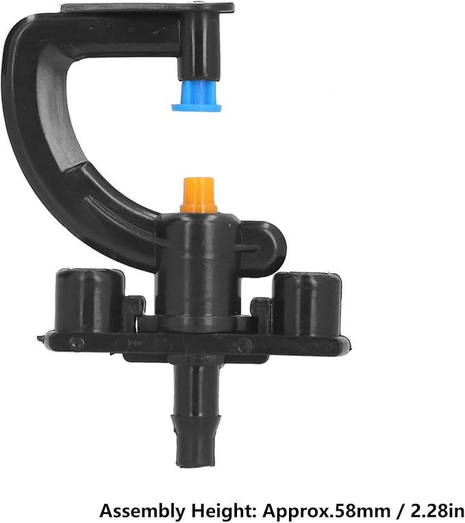 Haofy G Type Refraction Micro Nozzles, 10Pcs Rotating Watering Sprinkler Irrigation Equipment, for Public Green Space, Garden Gardening, Home Gardening and Agricultural Irrigation