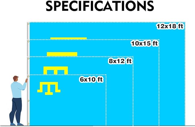 Crimea Tatar Extra Large Flag 10x15FT Giant Crimean Tatars Polyester Banner With 5 Grommets Fade Resistant Vivid Color For Patriotic Festival Events Party Decoration(Crimean Tatars, 10x15FT)