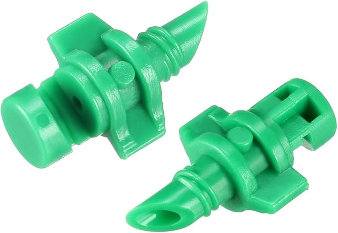 uxcell Micro Sprayer Fan Jet, 180 Degree Refraction Atomized Dripper Hydroponic Garden Irrigation, 20 Pcs (Green)