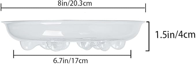 Idyllize 15 Pack Assorted Sizes 6 8 10 Inch Clear Thick Plastic Heavy Duty Sturdy Plant Saucer Drip Trays for pots, 5 Pieces of Each Size (Assorted Sizes 6'', 8'', 10'')