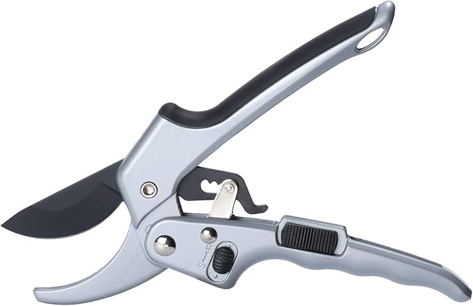 Upgraded Garden Clippers, Adjustable Germany Pruners, Work 3 Times Easier, Professional Pruning Shears, Cutting Rose, Flower, Hedge, Stem, Sharp Gardening Scissors, Arthritis Weak Hand Snips