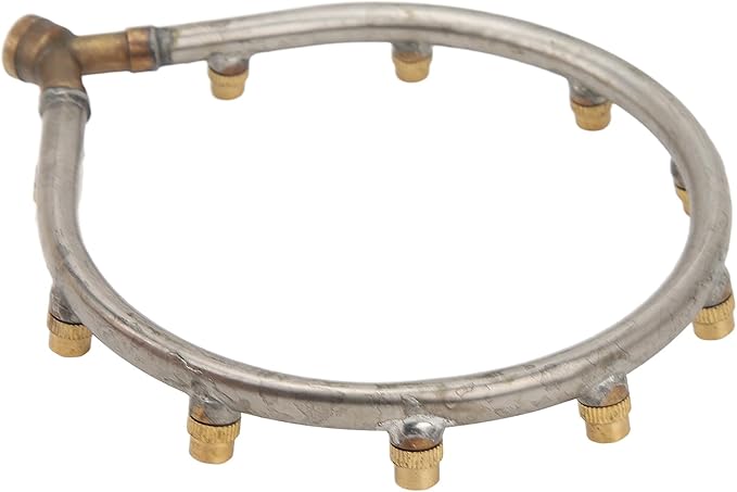 Multifunctional Annular Nozzle, G3/8 Female Thread Multi Head Ring Shaped Atomizing Nozzle, Rotating Nozzle for Garden Agricultural Irrigation(10 Heads Heart Shape)