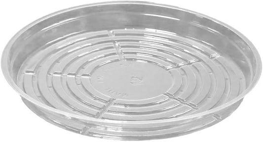 TRUEDAYS 12 Inch 5 Pack Clear Plant Saucers Flower Pot Tray Excellent for Indoor & Outdoor Plants