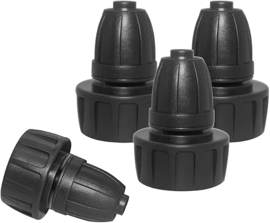 Hooshing 4PCS 3/8 Inch Drip Irrigation Tubing to Faucet Garden Hose Adapter 3/4" to 3/8" Irrigation Hose Adapter Reusable Connector Fittings for Garden Supplies