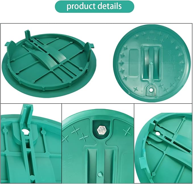 Sprinkler Valve Box Cover 10 Inch Irrigation Control Valve Box Lid Round for Sprinkler Irrigation System One Pieces