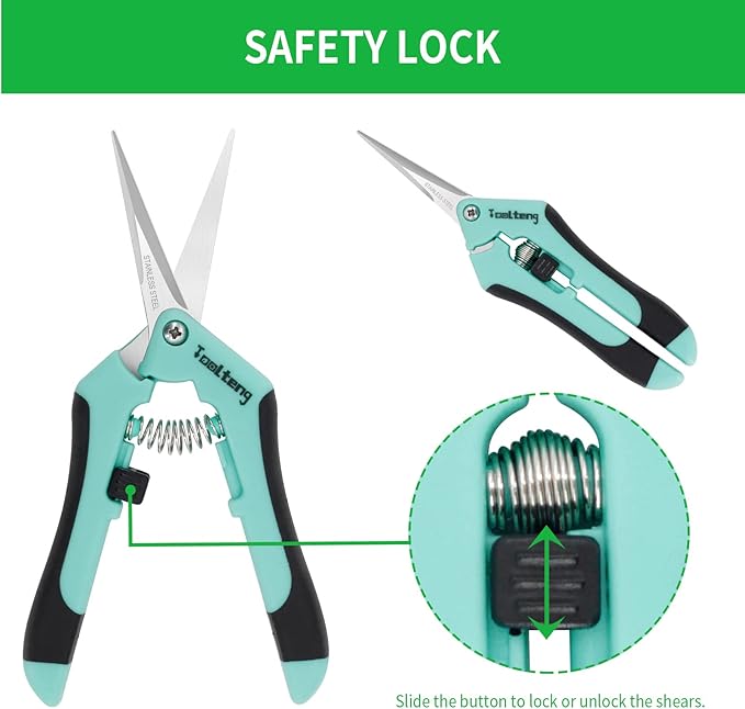 3 Packs Pruning Shears, Garden Trimming Scissors, Gardening Hand Pruning Snips, Titanium Coated Precision Bonsai Pruning Shears, Convenient and Efficient Flower Cutters (Blue)