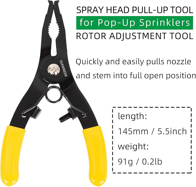 Spray Head Tools Sprinkler Tools with Screwdriver Rotor Removal Tool for Lawn Irrigation Sprinklers System