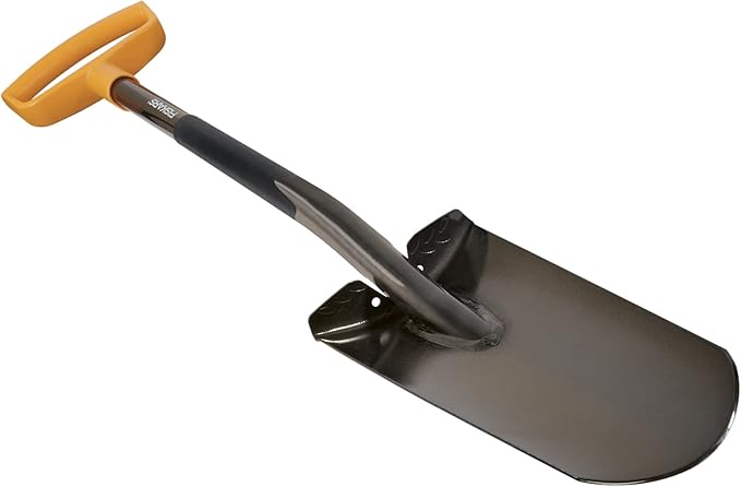 Fiskars 46" Steel Garden Spade Shovel with Ergonomic D-Handle, Garden Tool for Transplanting and Digging