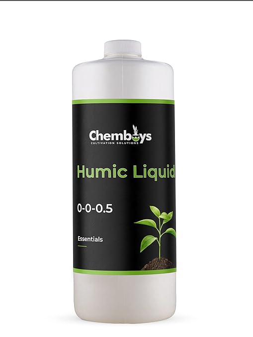 Chemboys Organic Humic Acid with Fulvic – Liquid Carbon Concentrated Plant Supplement for Increased Nutrient Uptake, Soil, Lawns, Hydroponics & Garden – Soil Conditioner Plant Food Enhancer - 8 fl oz