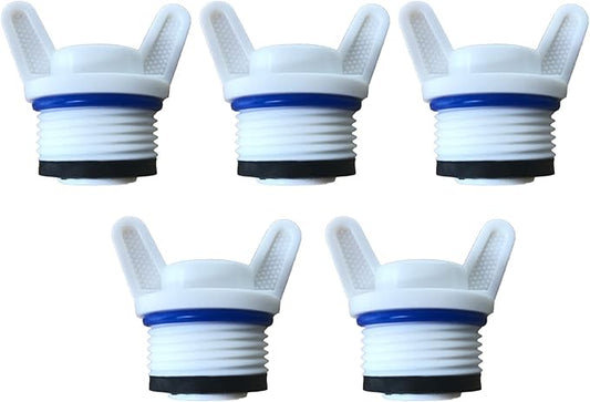 3/4” PT Pipe Plug Caps and Plugs Male Pipe Threaded Plug End Cap Garden Irrigation Tubing Stopper for RV City Irrigating Water Supply Lines (1" ID)