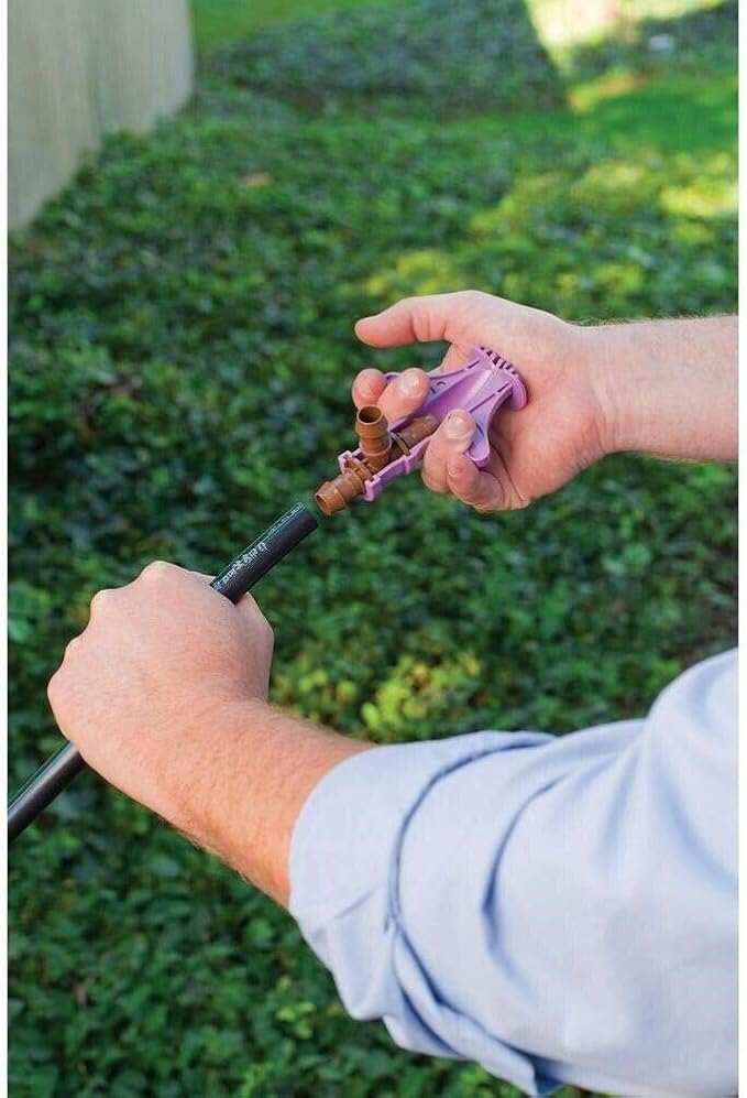 8 Rainbird Barb Coupling Adapter Drip Irrigation Fittings 17mm for 1/2" Tubing w XF Insertion Tool