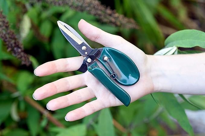 Burgon & Ball Ergo Deadheader Small Garden Snips Shears | Mini Pruning Shears Handheld 10 Year Guarantee