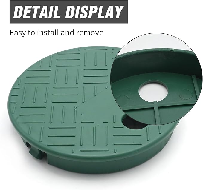 2/4 Pcs ID 5.5" OD 6" Valve Box Cover Lid for Sprinkler Irrigation System (6 inch 4 PCS)