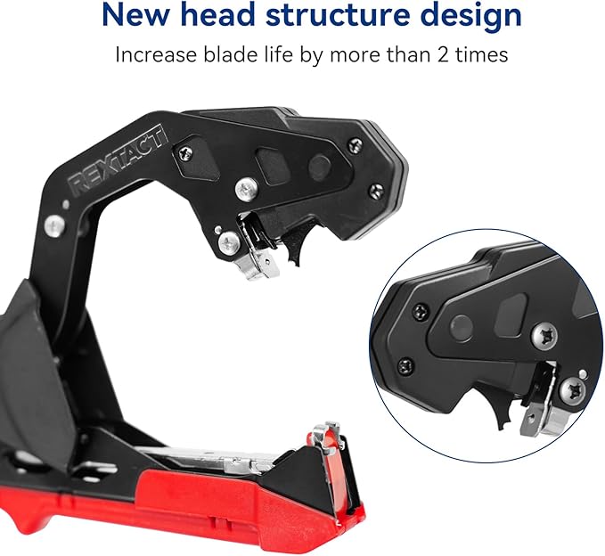 Upgraded Plant Tying Machine, Lightweight Plant Type Gun with 20 Rolls Tapes, 20000Pcs Staples to Tie Up Vine, Plant Tying Tool with SK5 Blade Replacement for Tomato, Cucumber, Grape (Red)