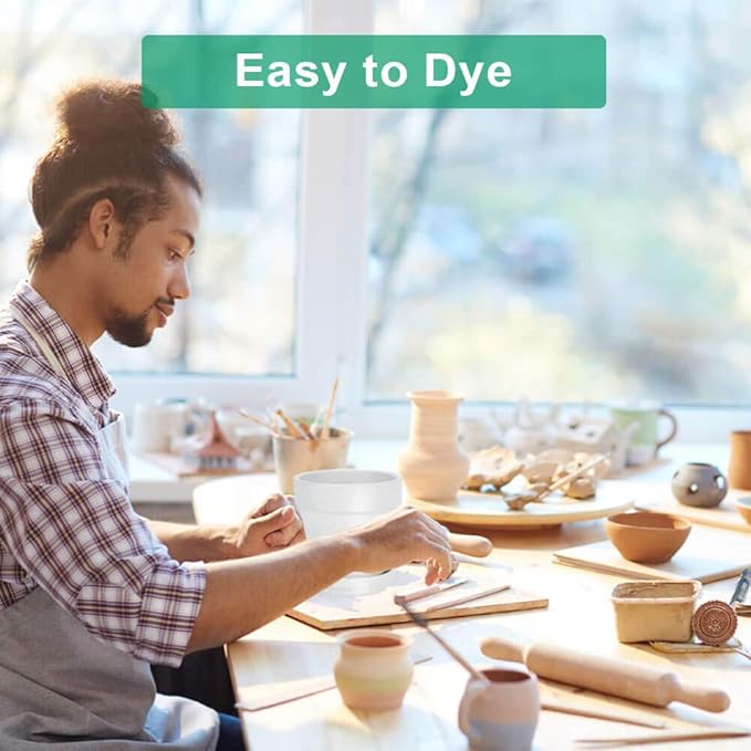 vensovo 4 Inch White Terracotta Plant Pots with Saucer - 6 Pack Clay Flower Pots with Drainage, Great for Plants, Crafts, Wedding Favor