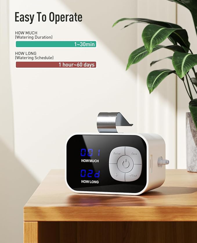 Kollea Reliable Automatic Watering System for Potted Plants-Free Watering in Seconds, Plant Self Auto Watering System for Vacation Indoor House, Drip Irrigation Kits with 60-Day DIY Watering Schedules