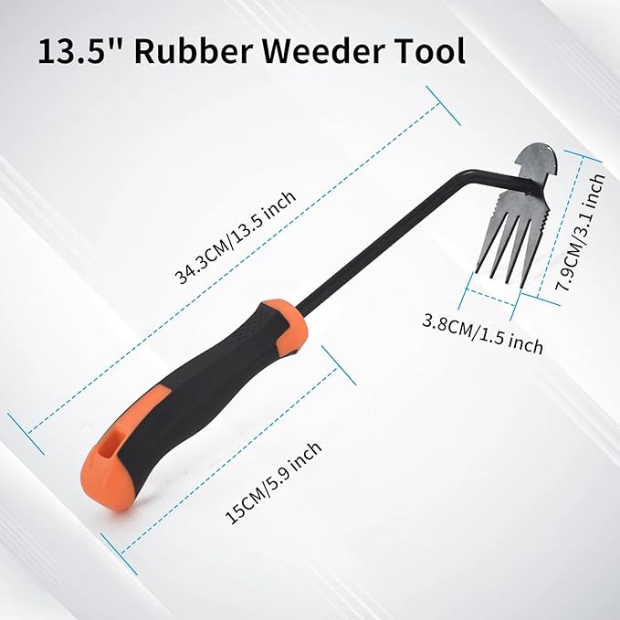 Weed Remover Tool,2024 New Weeding Tools Gardening,Weed Puller Tool with Long Handle (Plastic Handle Black)