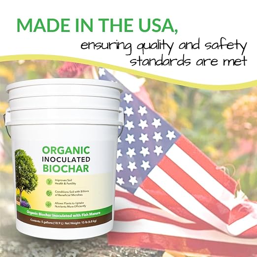 FOOP Organic Inoculated Biochar: Helps Plants and Trees Get The Most Out of Soil | Allows Plants to Uptake Nutrients More Efficiently | Contains Millions of Soil-Enriching Micro-Organisms | 5G Pail