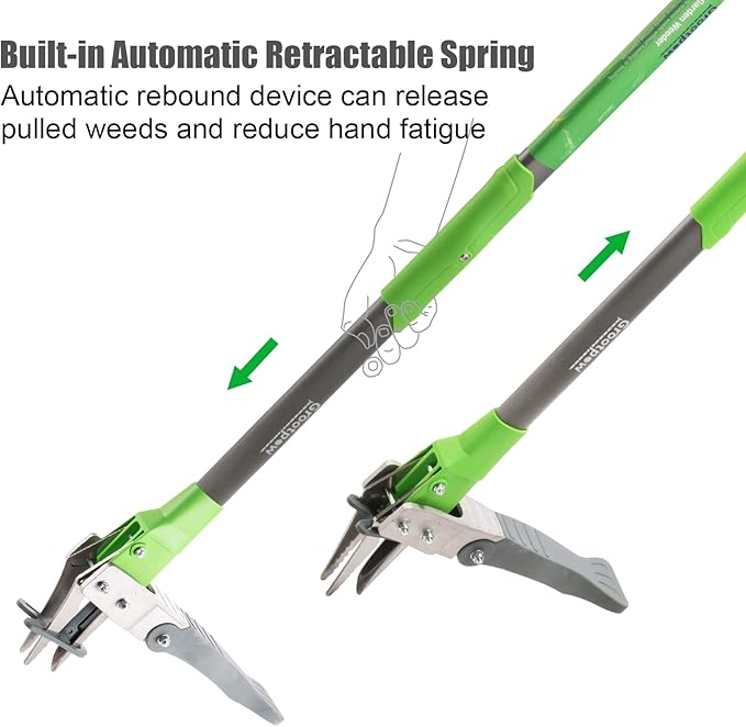 WP5 Apex Weeder, Lightweight Weed Puller Tool for Women, Weeding Remover Tool with 3-Claw Stainless Steel, 39-inch Ergonomic Handle, Easily Remove Weeds Without Bending or Kneeling