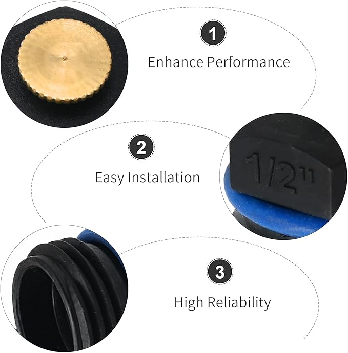 20pcs 1/2 Inch Adjustable 360 Degree Atomizing Sprinkler Nozzles for Garden, Agriculture, Lawn Irrigation System (20 Sets)