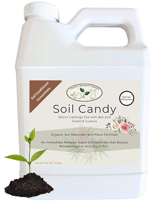 Worm Castings Tea Plant Juice with Bat and Seabird Guanos. Soil Candy, Quart with Added Kelp and Feather Meals and Humic Acid. Soil Restorer - Plant Fertilizer - Compost Starter