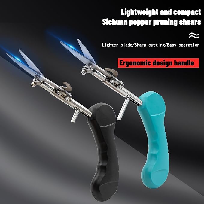 Pointed Stainless Steel Gardening Shears, Hand Pruners, Garden Clippers Handheld, Floristry Scissors, Picking Pepper Wolfberry Fruit (Black)