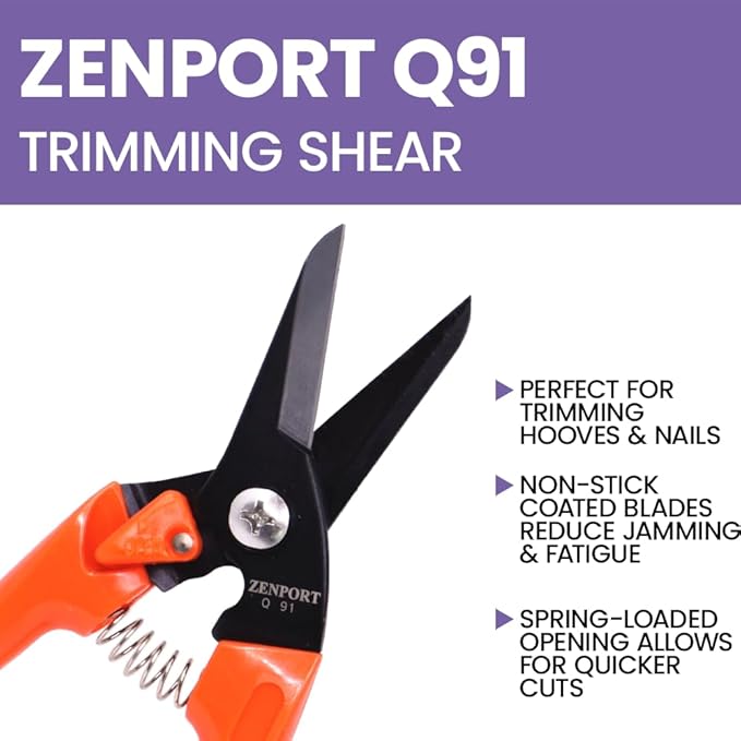 Zenport Q91-3PK of Pruners, Zen-Magic, Ultra Twig and Hoof Trimming Shear, Twin-Blade, 7.5-Inch Long, 3-Pack