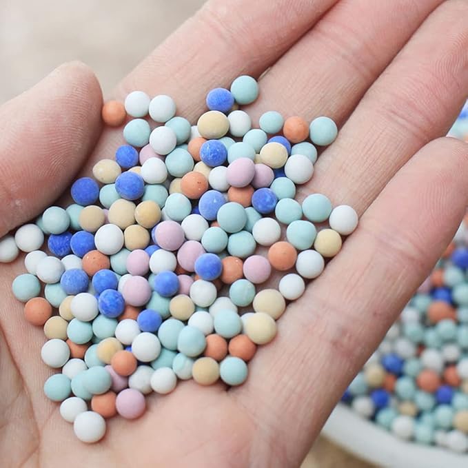 Garden Soil,Clay Pebbles Gardening Ceramsite Orchid Rocks Drainage Water Purification Ceramsite Decor Cultivation Soil Stone Horticultural Grade for Soil Hydroponics Aquaponics,4LBS