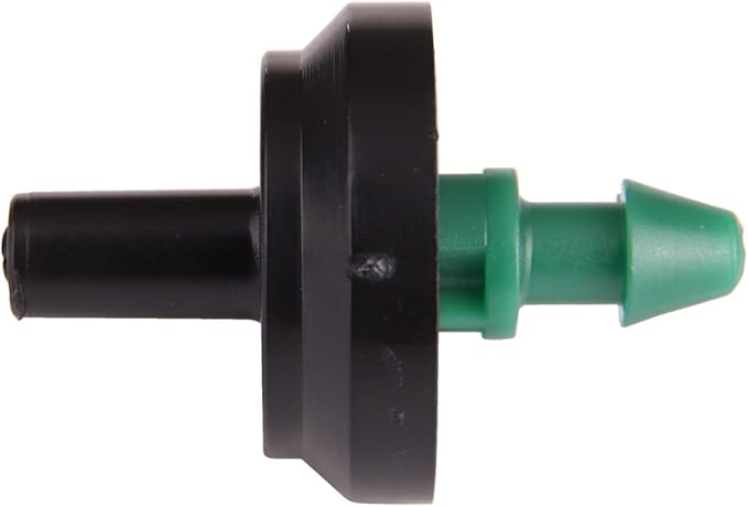 Raindrip PC8050B 2 GPH Pressure Compensating Drippers, Drip Irrigation Emitters for Drip Irrigation Gardening System, Maintains Constant Water Flow, 50-Pack, Green