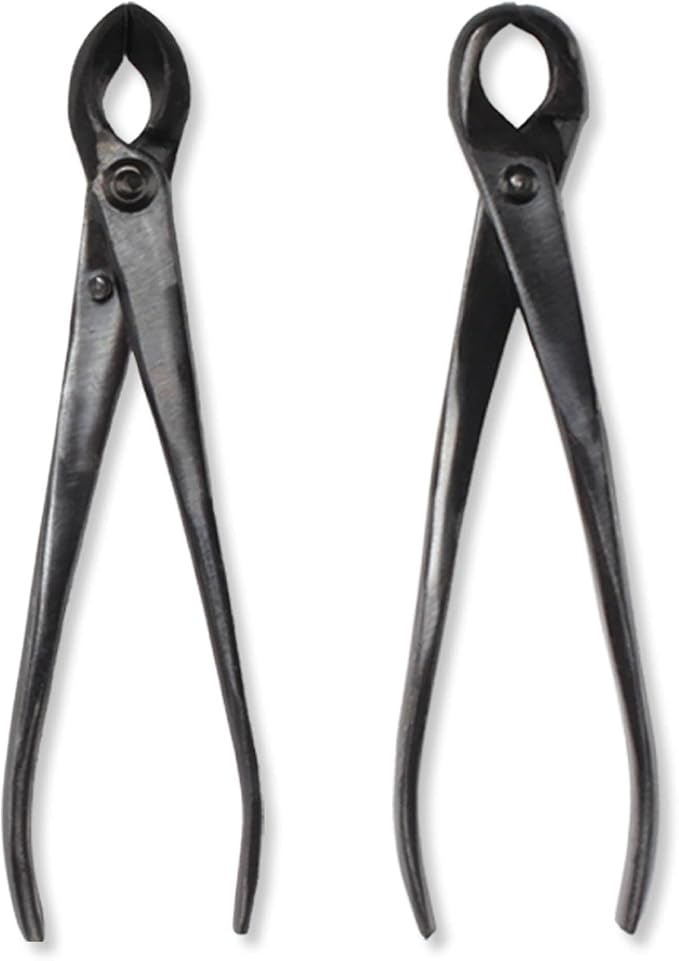 BambooMN Bonsai Tool Kit - 8" Concave Cutter & 8" Knob Cutter - 3 Sets