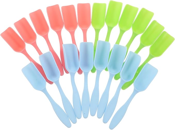 Sosoport 60 Pcs Colorful Plastic Mini Soil Scoops and Shovels for Gardening Planting Transplanting Ideal Tools for Flower Enthusiasts