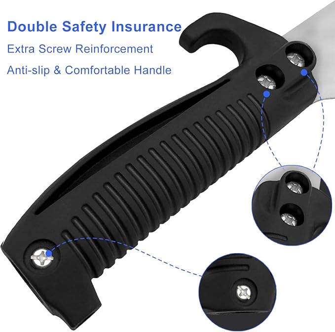 Buyplus 26FT Reach Pole Saws for Tree Trimming, Pole Saw with 5-20FT Telescoping Extension Pole, Pruning Saw with 19" 3X Detachable Saw, Non-Slip Handle, Tree Trimmer for Garden Palms Shrubs(Blue)