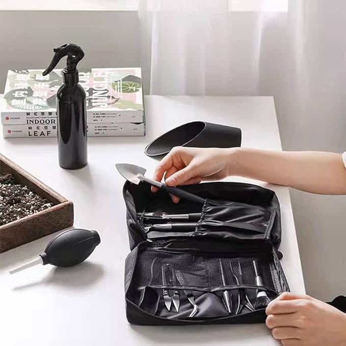 15 Pieces Succulent Plants Tools - Plant Repotting Mat and Storage Bag,Mini Garden Transplanting Tools for Indoor Outdoor Miniature Fairy Flower Plant Care