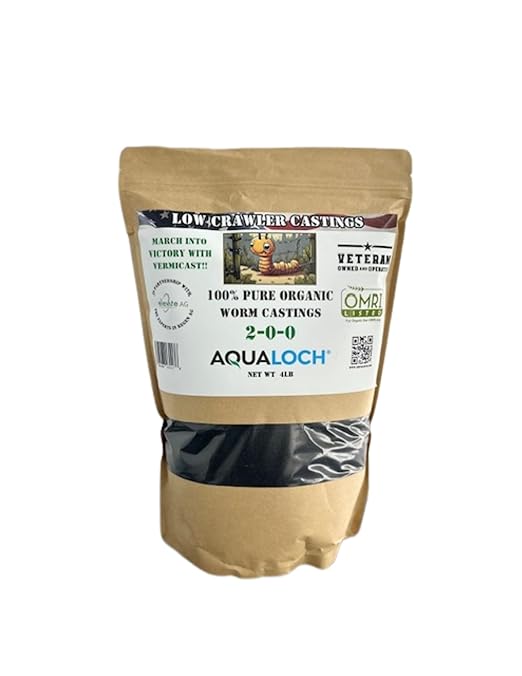 Low Crawler Castings | 100% Pure Organic Worm Castings (4Lbs) | Premium Lawn & Garden Fertilizer | Great Gift for a Gardener!