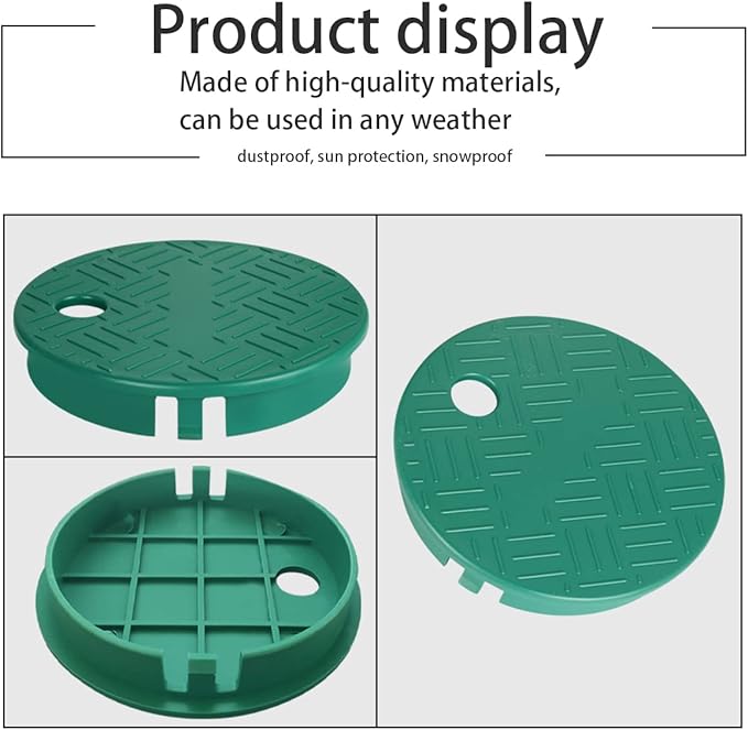 Sprinkler Valve Box Cover Irrigation Circular Valve Box Cover Lid 6 Inch 2 Pieces for Sprinkler Irrigation System
