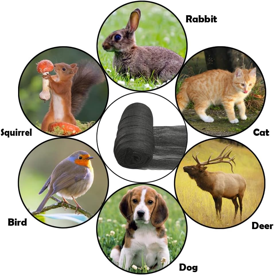 Meanchen Bird Netting for Garden 50x50 Ft,1" Mesh Garden Netting,Heavy Duty Deer Netting,Protect Vegetable Plants and Fruit Trees,Garden Mesh Fence for Blueberry Bushes.