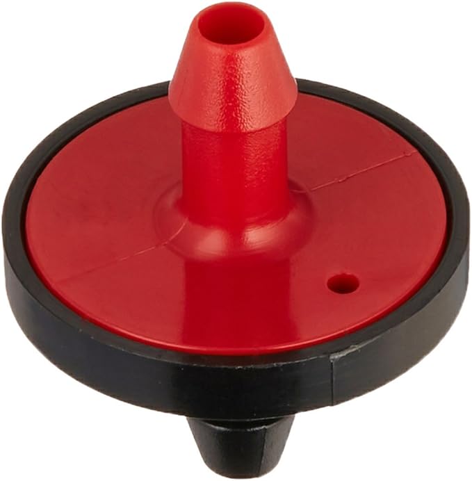 Orbit 67215 1/4" Barb 1/2 GPH Non-Pressure-Compensating Inline Drip Irrigation Dripper/Emitter, 10 pack