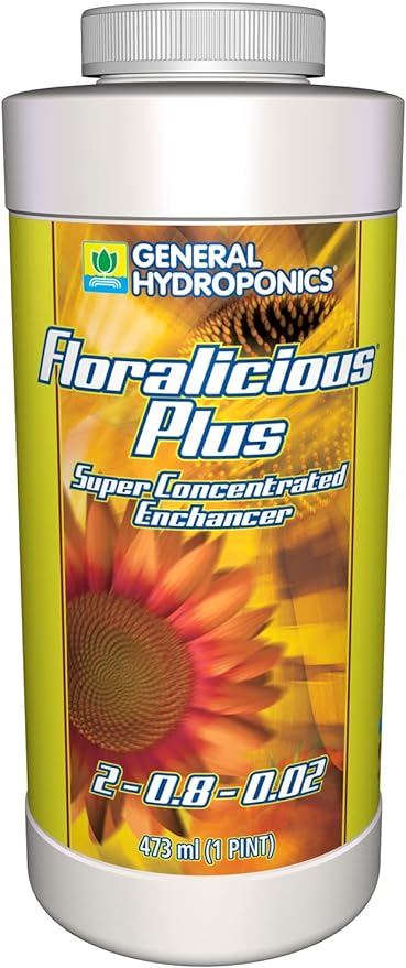 General Hydroponics Floralicious Plus, Vitality Plant Food, 2-0.8-0.5, 1 pt.