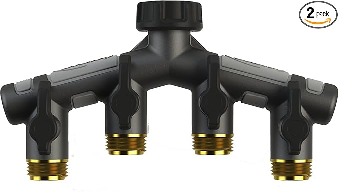 Orbit 58970 4-Way Manifld and Shut-Offs 2-Pack