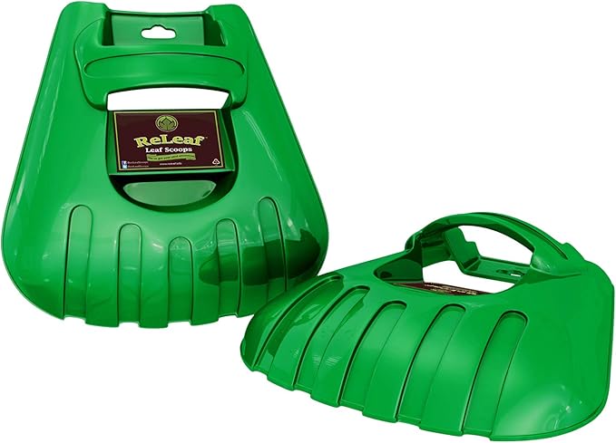 ReLeaf Leaf Scoops: Ergonomic, Large Hand Held Rakes for Fast Leaf & Lawn Grass Removal