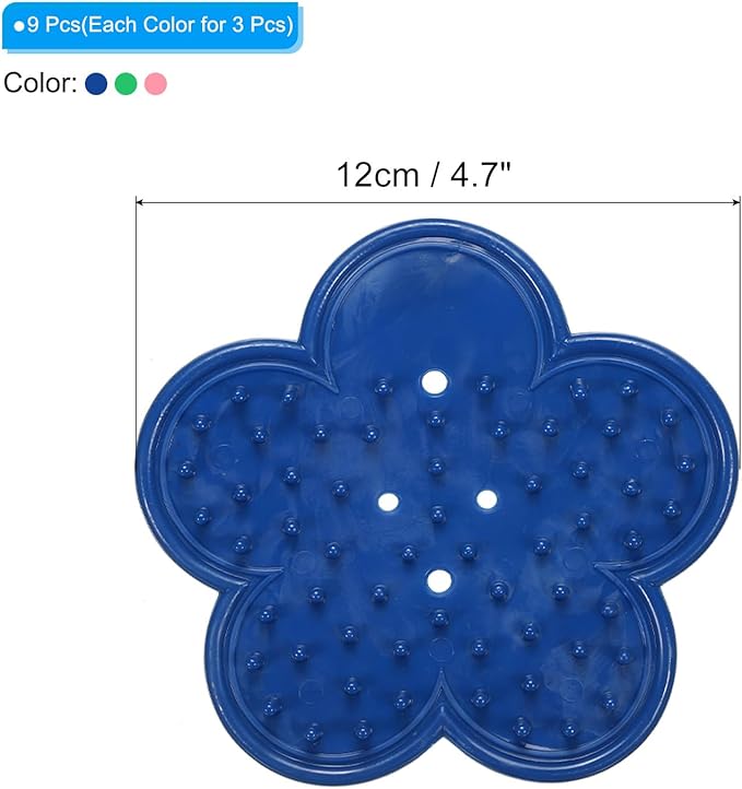 PATIKIL Rose Leaf Thorn Stripper, 9 Pcs Rose Thorn Stripper Remover Leaf Stripping Tool Burrs Removal Tool for Gardening Flower Arrangement, Multicolored