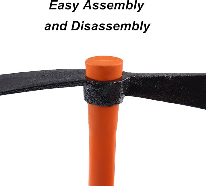 LUBAN Dual Head Axe Hoe with Heavy Duty Forged Adze and Ergonomic Non-Slip Handle for Gardening, Hunting, Landscaping Outdoor 39mm/15-Inch